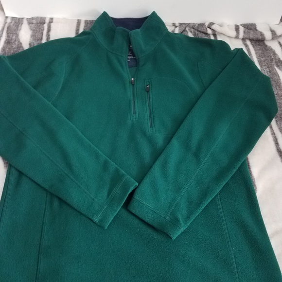 NWOT L.L BEAN 280962 Green Fleece Pullover Sweater Sz M - Picture 3 of 5